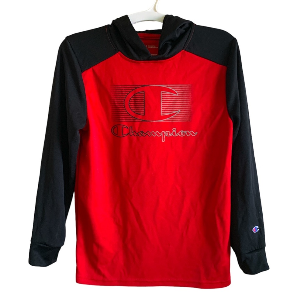 Champion logo Boys hooded tee